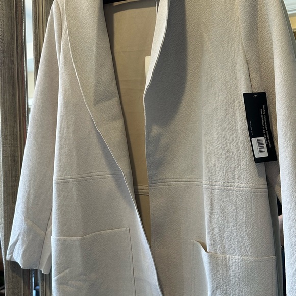 Rielle Light Gray faux suede coat - Picture 6 of 6